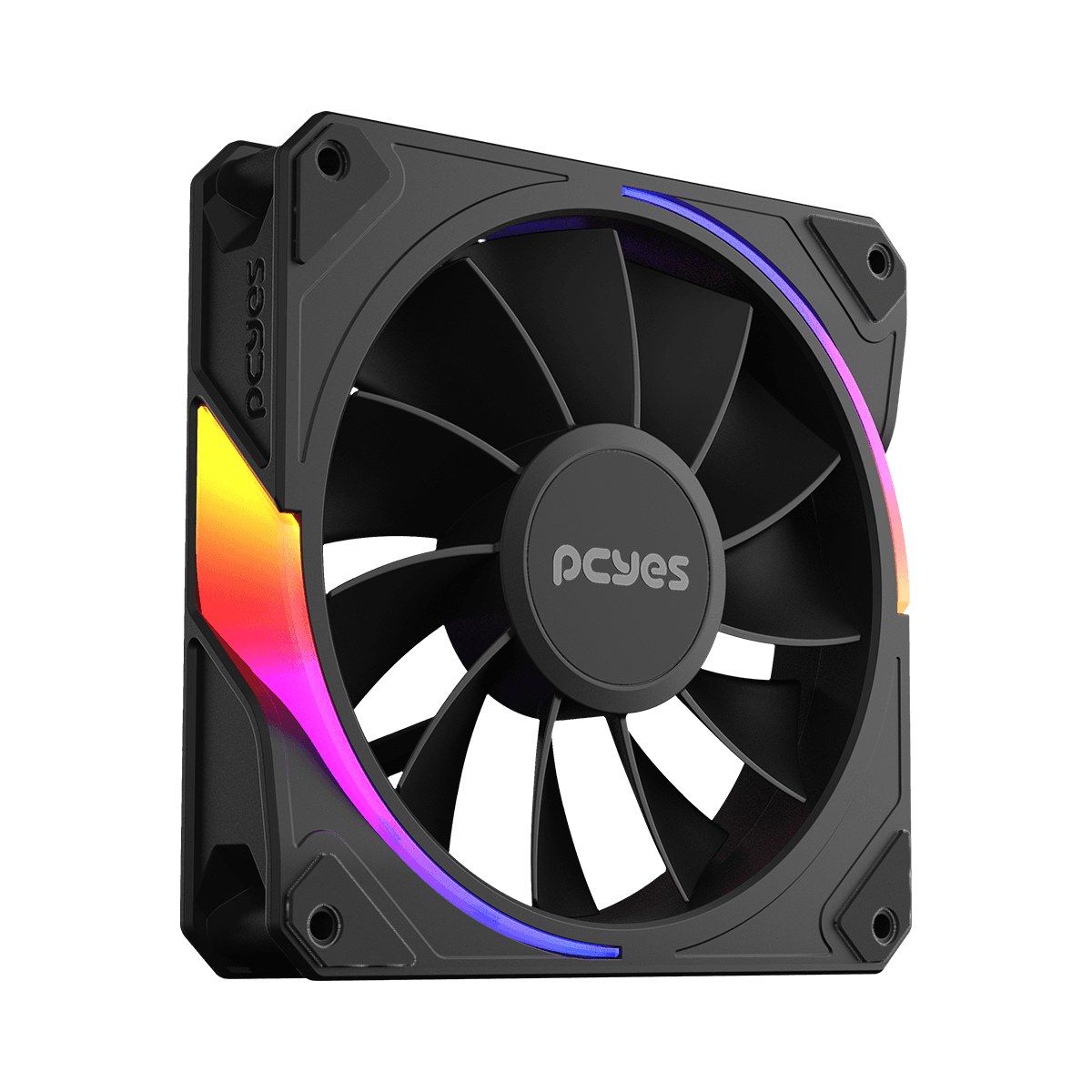 Cooler Fan PCYES Sangue Frio 3 ARGB Black Vulcan Reverse 120mm ARGBRVSF3BR em destaque