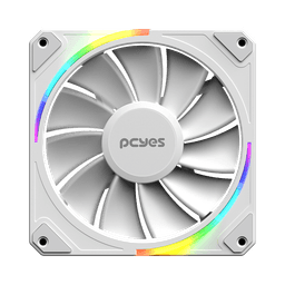 Cooler Fan PCYES Sangue Frio 3 ARGB White Ghost Reverse 120mm PWM 2200RPM 60CFM ARGBSF3WGRVBR 1
