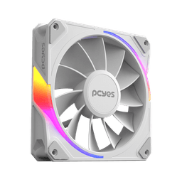 Cooler Fan PCYES Sangue Frio 3 ARGB White Ghost Reverse 120mm PWM 2200RPM 60CFM ARGBSF3WGRVBR 2