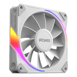 Kit Cooler Fan PCYES Sangue Frio 3 ARGB White Ghost Reverse 120mm 2200RPM 60CFM K3ARGBSF3WGRVBR 4