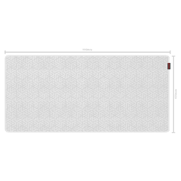Mouse Pad Gamer Maze PCYES White Ghost Extended 900x420mm Speed PMM90X42WG 5