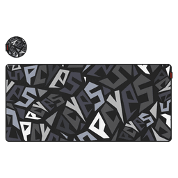 Mouse Pad Gamer Signature PCYES Black Vulcan Extended 900x420mm Speed PMS90X42BV 1