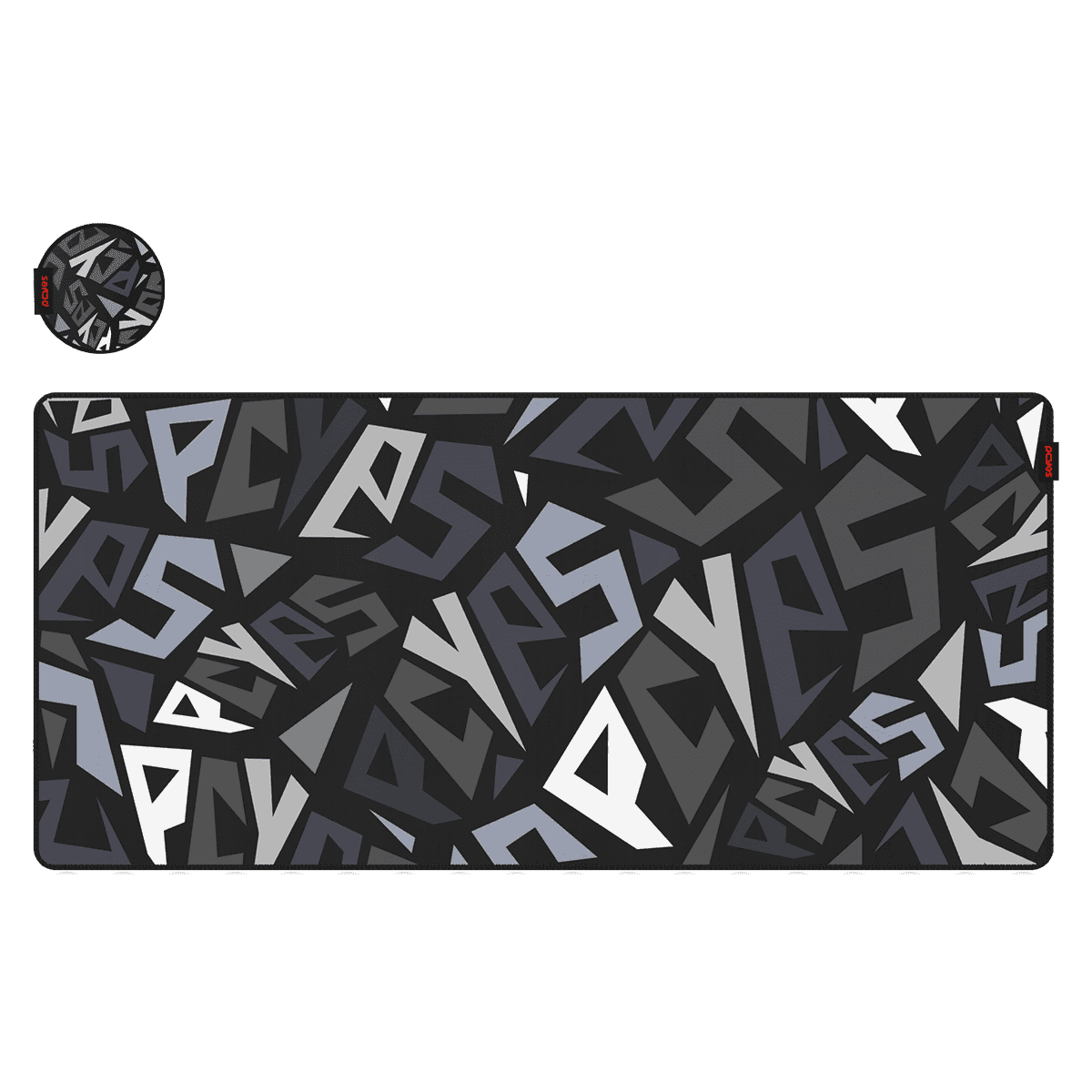 Mouse Pad Gamer Signature PCYES Black Vulcan Extended 900x420mm Speed PMS90X42BV