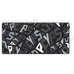 Mouse Pad Gamer Signature PCYES Black Vulcan Extended 900x420mm Speed PMS90X42BV 5