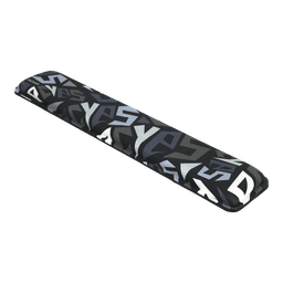 Apoio de Pulso PCYES Ergonômico para Teclado Signature Black Vulcan WRSBV 2