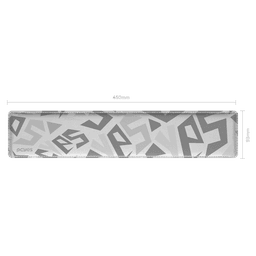 Apoio de Pulso PCYES Ergonômico para Teclado Signature White Ghost WRSWG 5
