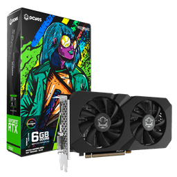 Placa de Vídeo PCYES GPU NVIDIA GeForce RTX 3050 6GB GDDR6 96-bit Edge Black PVRTX30506BLPE 1