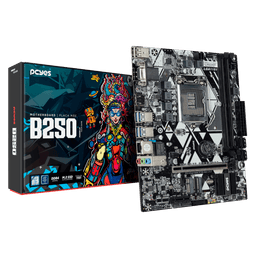 Placa-mãe PCYES B250 LGA1151 DDR4 M.2 NVMe M-ATX PCYB250-9G64 1