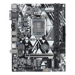Placa-mãe PCYES B250 LGA1151 DDR4 M.2 NVMe M-ATX PCYB250-9G64 3