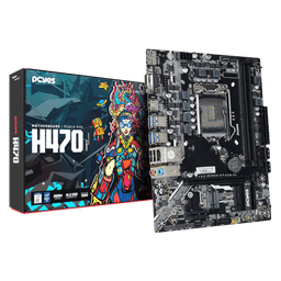 Placa-mãe PCYES H470 LGA1200 DDR4 M.2 NVMe M-ATX PCYH470-10G64 1