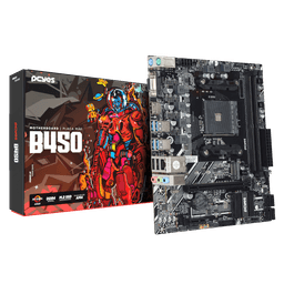 Placa Mãe PCYES B450 AM4 DDR4 M.2 NVMe Micro ATX PCYB450-RZ564 1
