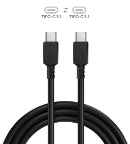 Cabo PCYES USB-C 3.1 100W 4K 60Hz Preto 1 Metro PUCP1P 2