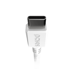 Cabo USB-C 3.1 para USB-C 3.1 PCYES Nylon Branco 3 Metros PUCP3B 5