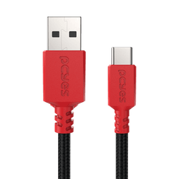 Cabo PCYES USB-A para USB-C 2.0 480Mbps Nylon Vermelho 3 Metros CBPY03V 3