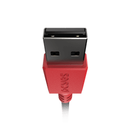 Cabo PCYES USB-A para USB-C 2.0 480Mbps Nylon Vermelho 3 Metros CBPY03V 5
