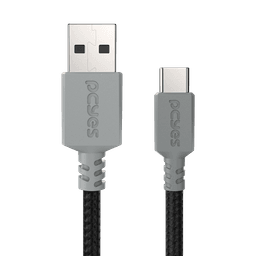 Cabo USB A 2.0 para USB Tipo-C PCYES 3M Nylon 3A CBPY03C 3
