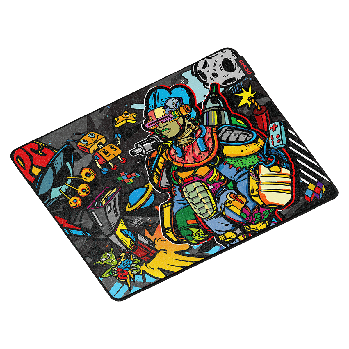 Mouse Pad Apollo PCYES 500x400mm Speed Base Antiderrapante APL50X40 detalhe