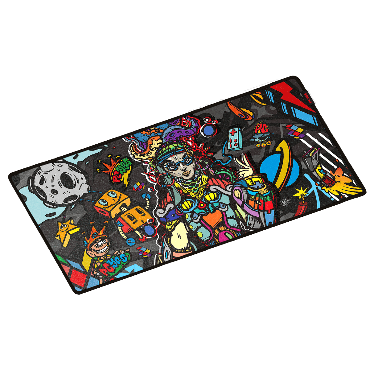 Mouse Pad Agata Extended PCYES 900x420mm Speed Base Antiderrapante AGT90X42 detalhe