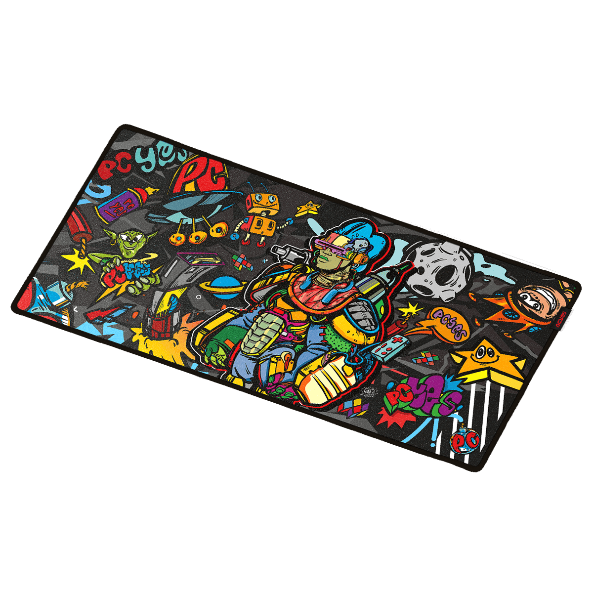 Mouse Pad Apollo Extended PCYES 900x420mm Speed Base Antiderrapante APL90X42 em destaque