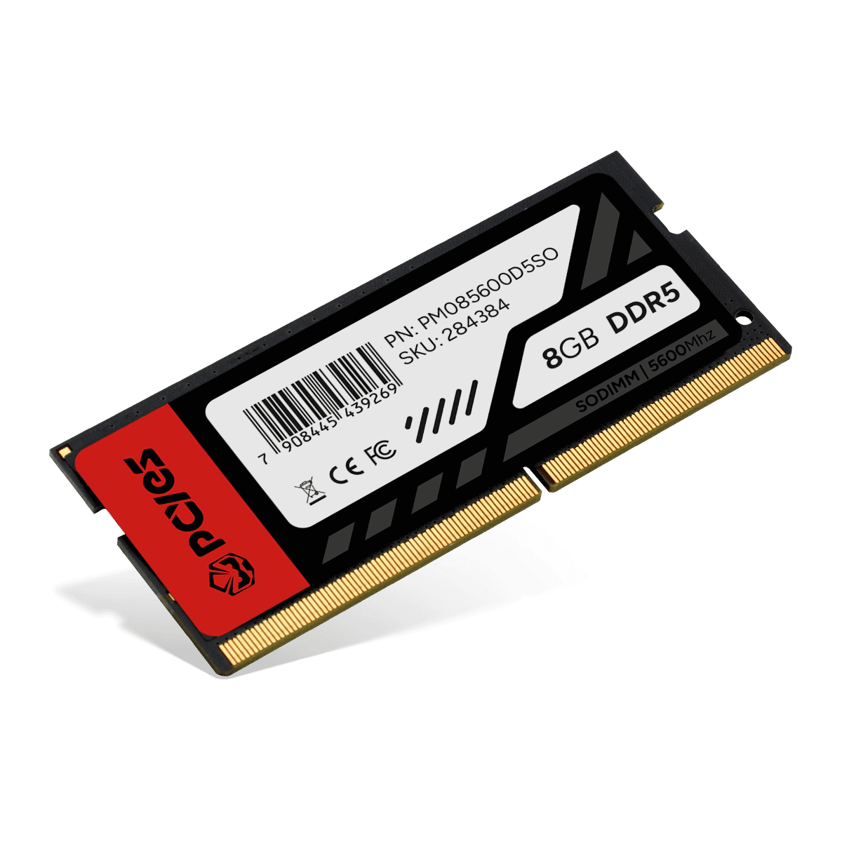 Memória PCYES SODIMM 8GB DDR5 5600MHz CL40 Notebook PM085600D5SO em destaque