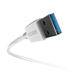 Cabo PCYES USB-A 3.0 para USB-C Branco 3 Metros PUCAP3-3B 4