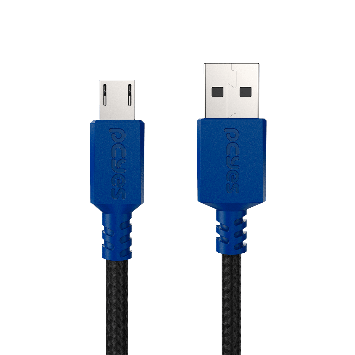 Cabo Micro USB PCYES USB A 2.0 3M Nylon 3A PMUAN-3A detalhe
