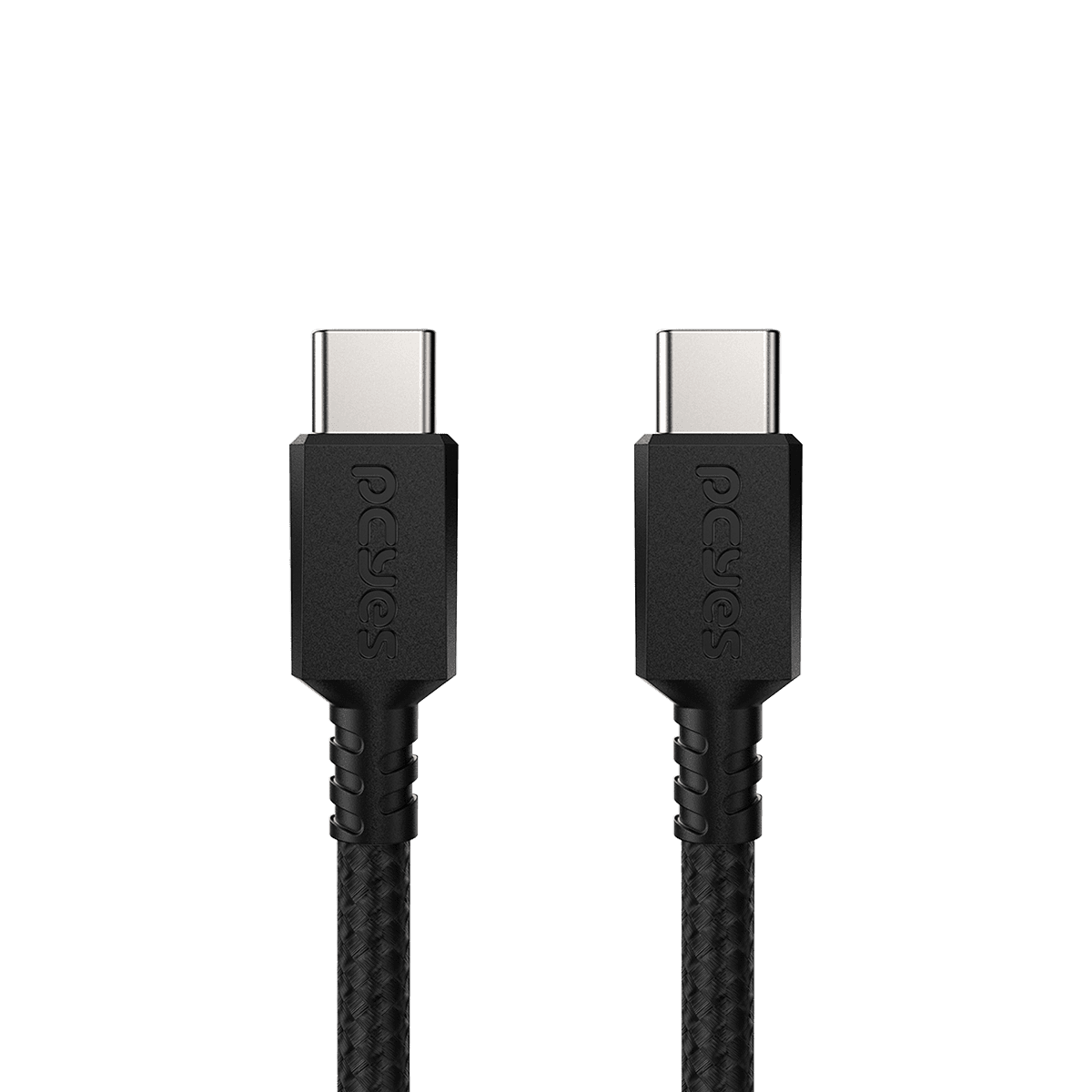 Cabo USB Tipo-C para Tipo-C 2.0 PCYES 3M Nylon 3A PUCC2-3P detalhe