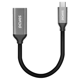 Cabo HDMI PCYES 2.1 8K 60Hz Conector 90° Horizontal 3 Metros PH21-3H-A 3