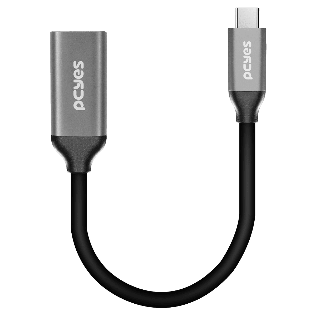 Cabo HDMI PCYES 2.1 8K 60Hz Conector 90° Horizontal 3 Metros PH21-3H-A detalhe