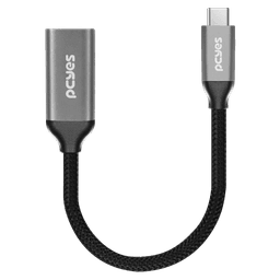 Cabo PCYES USB-C para HDMI 2.0 4K 60Hz Nylon Preto 15cm PUCF-15P 3