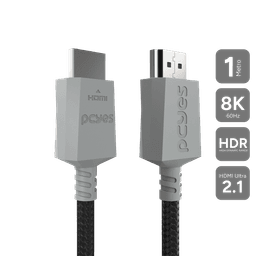 Cabo HDMI PCYES 2.1 Ultra Nylon 8K 60Hz 4K 144Hz 1m PHU21P 1