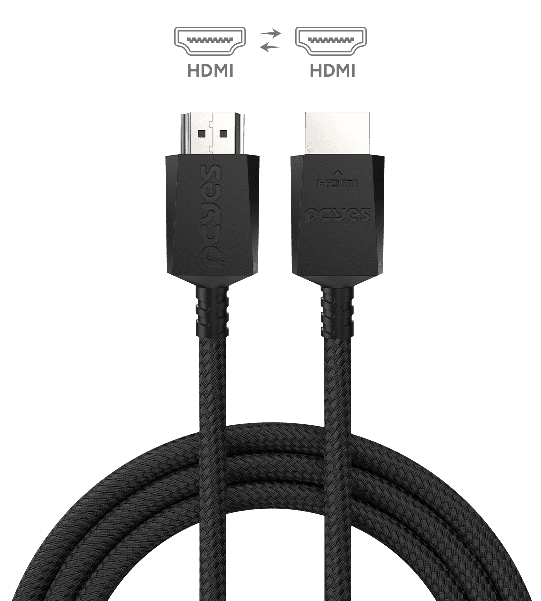 Cabo HDMI PCYES 2.0 Nylon 4K 60Hz 3m PHM3P-2