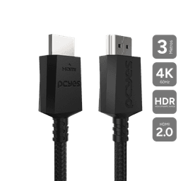 Cabo HDMI PCYES 2.0 Nylon 4K 60Hz 3m PHM20-3NZ 1