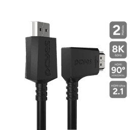 Cabo HDMI PCYES 2.1 8K 60Hz Preto PVC 2 Metros PHM21-2H-PVC01 1