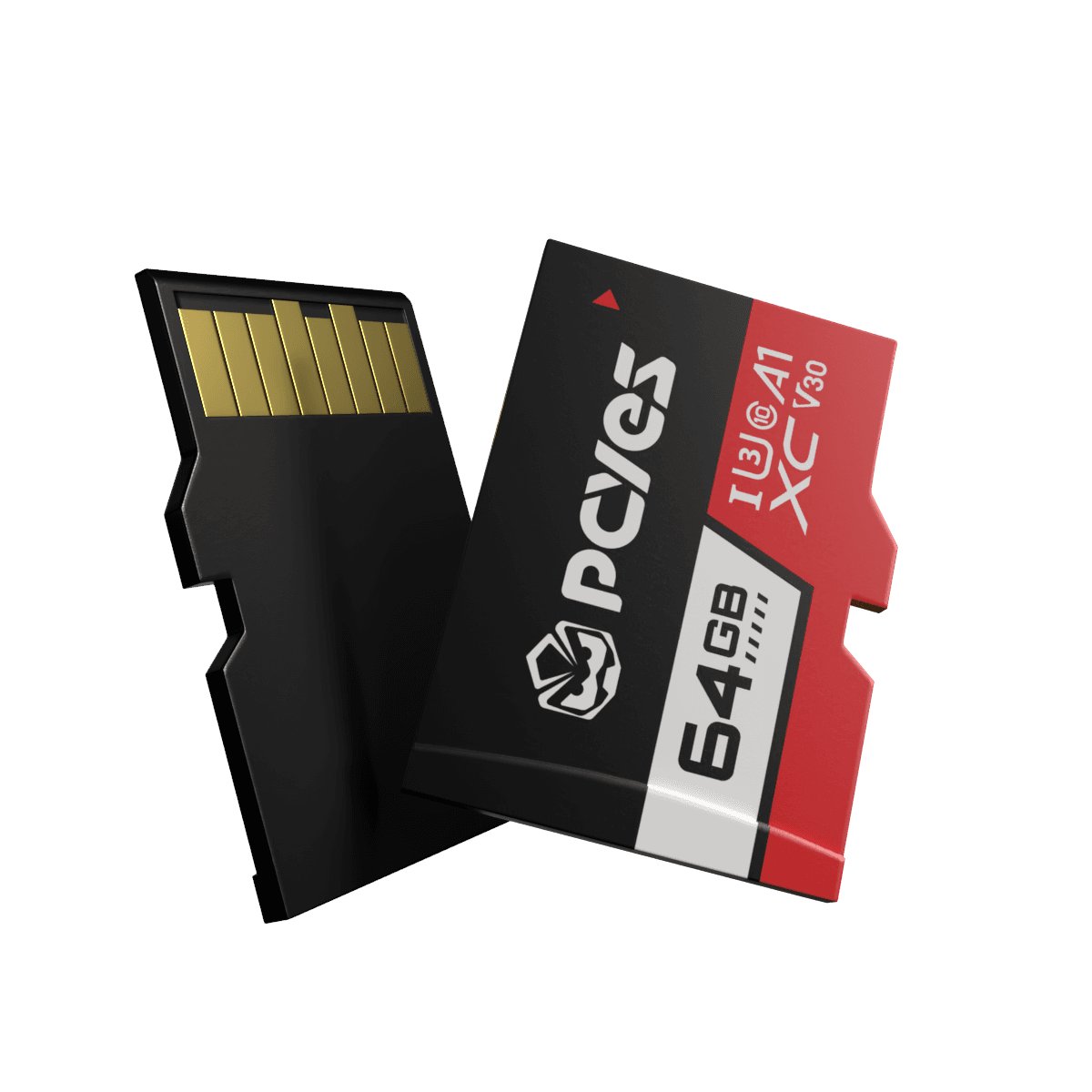 Cartão Micro SD PCYES 64GB C10 U3 V30 80MB/s SDA 6.0 PY64GBSDXC detalhe