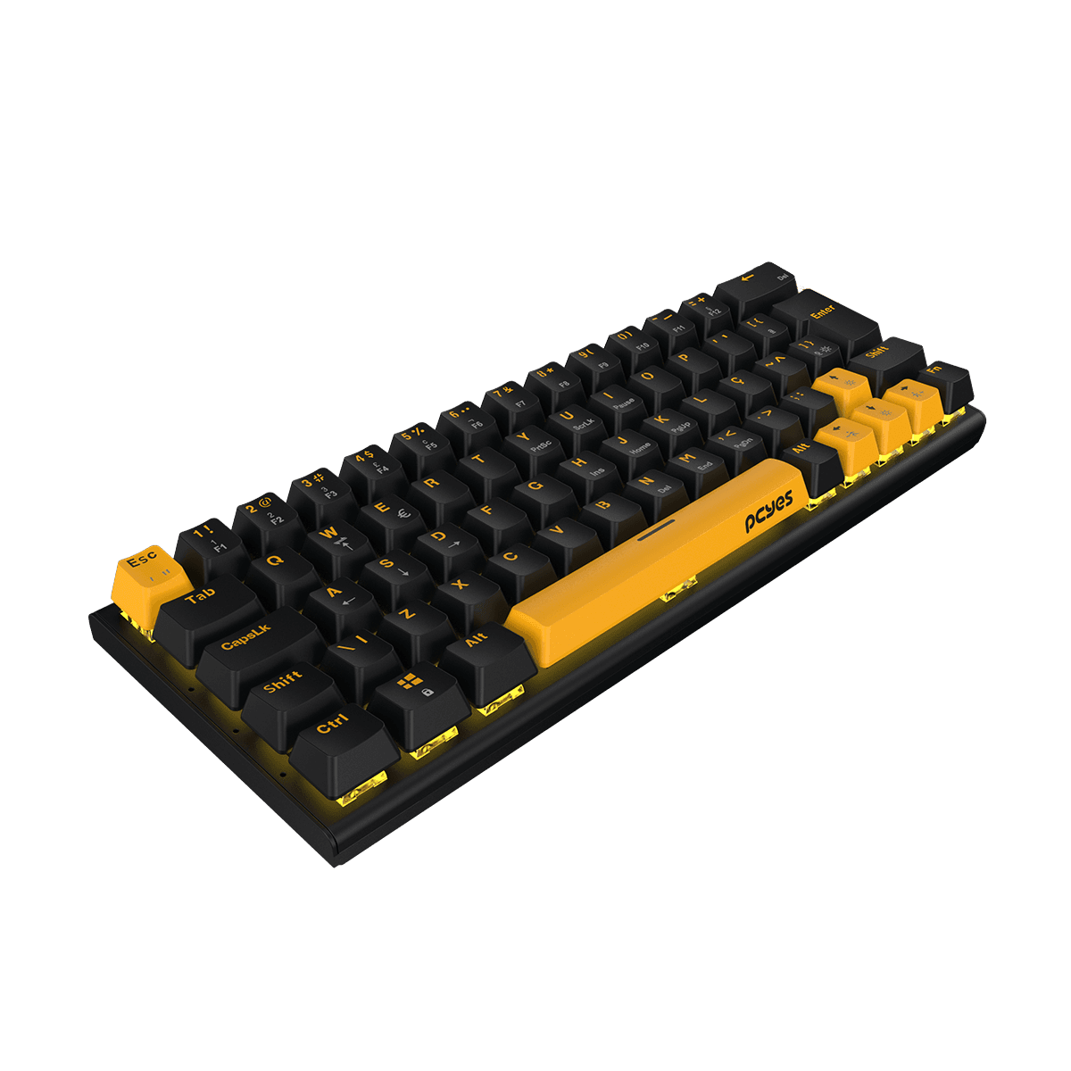 Teclado Mecânico PCYES Kuromori Voyager Edition Red Switch KMVY60RD em destaque