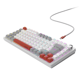 Teclado Mecânico Arkeum PCYES White Ghost Blue Switch AKWG75BBR 2