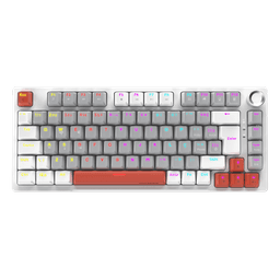 Teclado Mecânico Arkeum PCYES White Ghost Red Switch AKWG75RBR 1