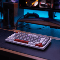 Teclado Mecânico Arkeum PCYES White Ghost Red Switch AKWG75RBR 8