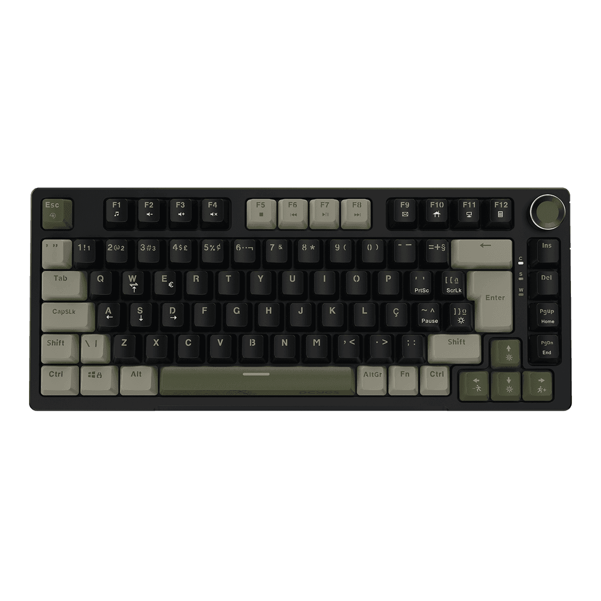 Teclado Mecânico PCYES Arkeum Cammo Edition 75% ABNT2 Switch Blue AKCM75BBR