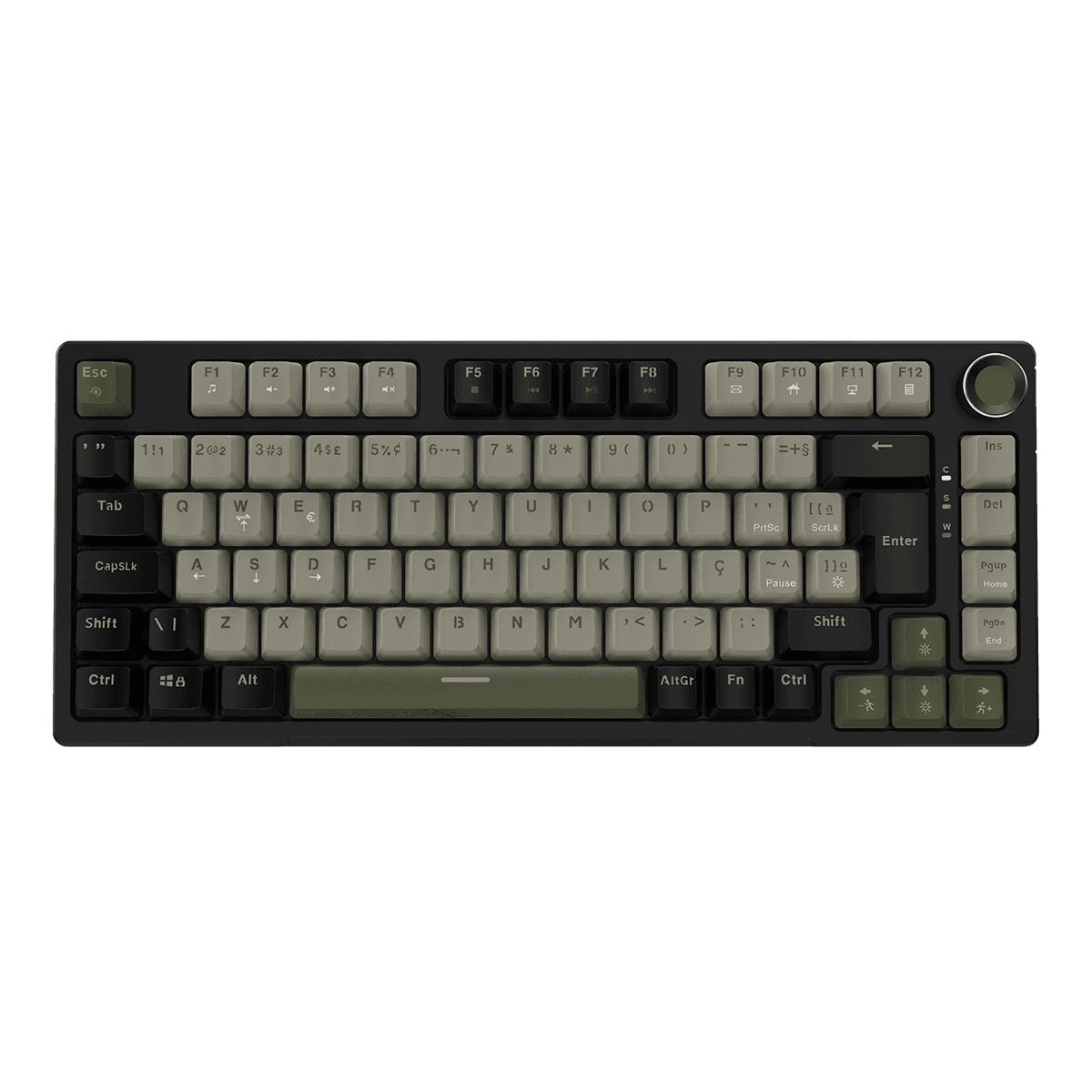 Teclado Mecânico PCYES Arkeum Cammo Edition 75% ABNT2 Switch Red AKCM75RBR