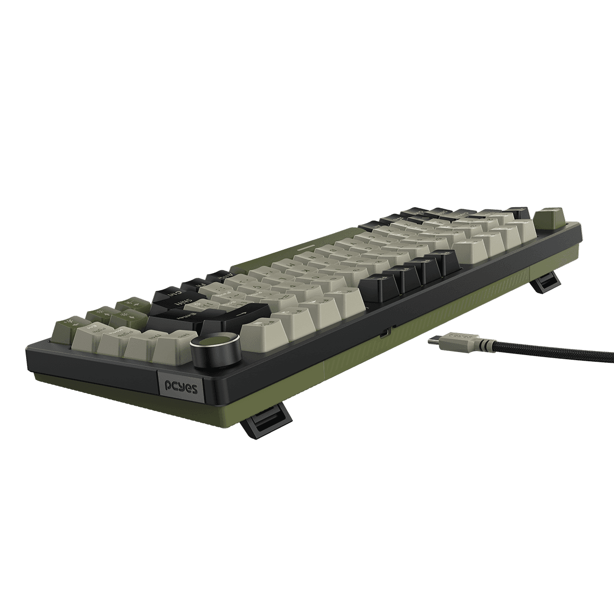 Teclado Mecânico PCYES Arkeum Cammo Edition 75% ABNT2 Switch Red AKCM75RBR detalhe