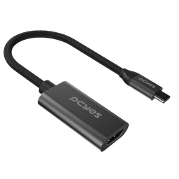 Cabo USB-C para HDMI 2.1 Fêmea 8K 60Hz PCYES 15cm Nylon PUCM-15P 4