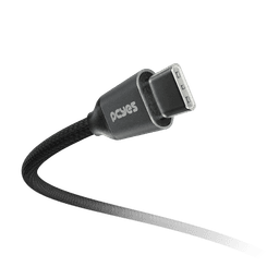 Cabo PCYES USB-C para HDMI 2.0 4K 60Hz Nylon Preto 2 Metros PUCH2 4