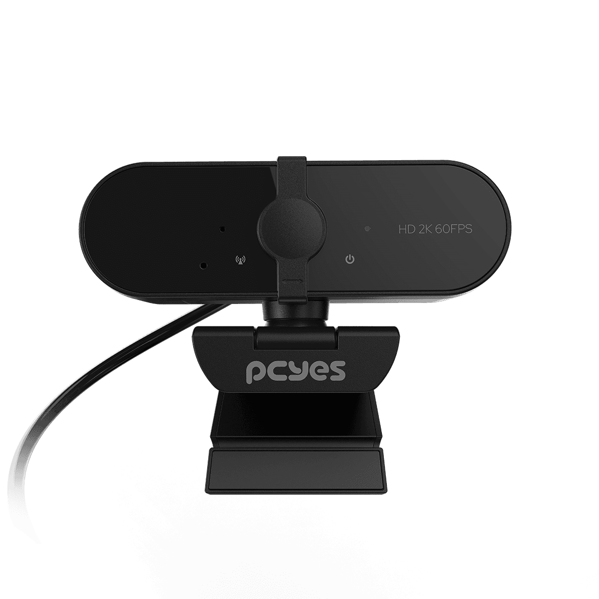 Webcam PCYES Raza 2K-01 2K 1440p 60FPS Autofoco LED Microfone RZ2K01 em destaque