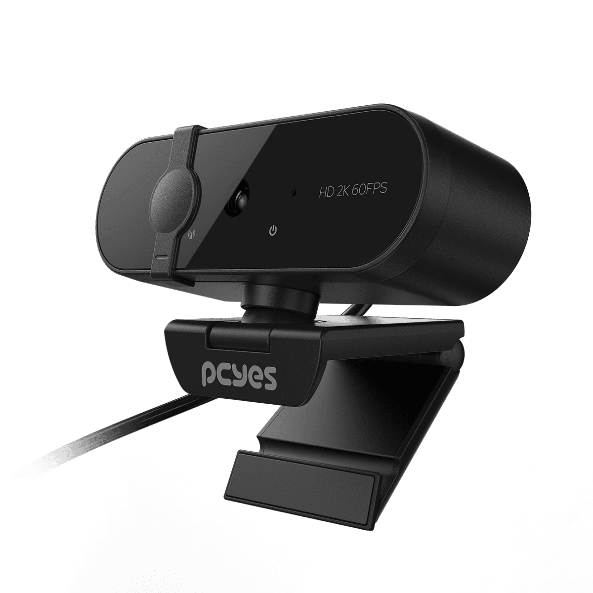 Webcam PCYES Raza 2K-01 2K 1440p 60FPS Autofoco LED Microfone RZ2K01 detalhe