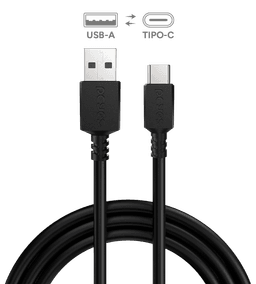 Cabo PCYES USB A para USB Tipo-C 1 Metro PVC 3A 480Mbps PUACP-10 2