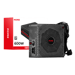 Fonte PCYES ATX Electra 600W PFC Ativo ELEC600W 1