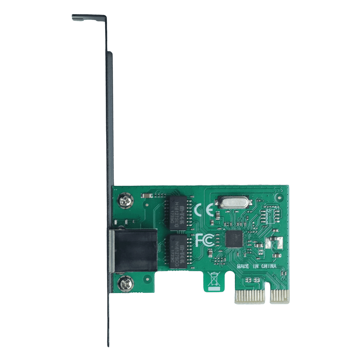 Placa de Rede Gigabit PCI Express x1 RJ45 Realtek RTL8111F em destaque