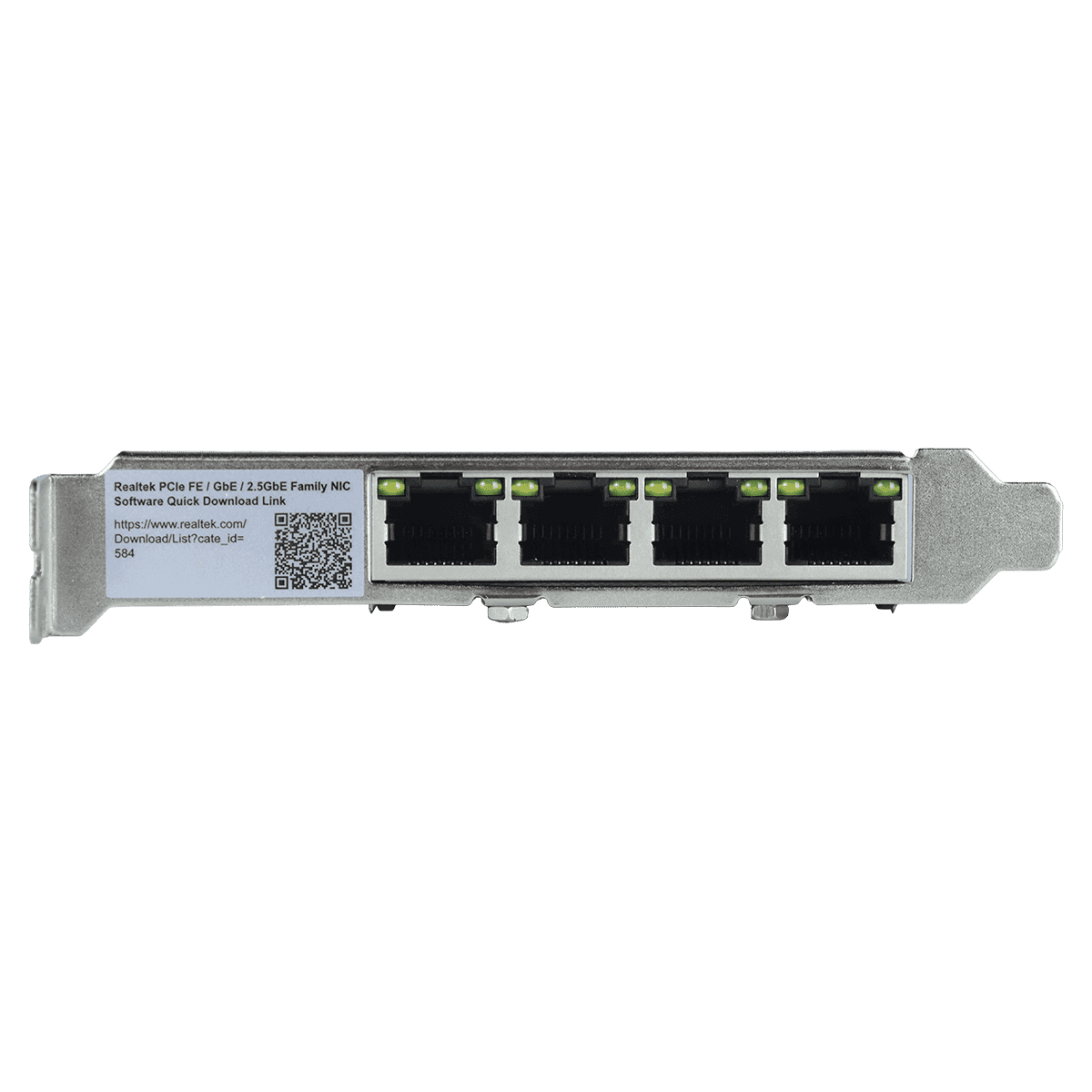 Placa de Rede 2.5G Quad Port RJ45 PCI-E X4 LC2500-IT4P detalhe